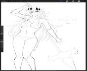 Work in progress, ill add her armor later XD the swimsuit is for censorship only so I wont get demonetize by the mods O.O) (Sketch by me) from suganya sex potoengali actress fake by sm fake o