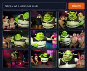 Shrek at a stripper club from stripper club ebony