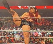 Iyo Sky with her leg up from wwe iyo sky nudes fakes