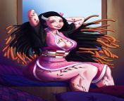 Digital Fan Art of Adult Nezuko in control of her Demon Power. by Ashashimation from adult nezuko nude
