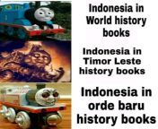 Indonesia in History Books from virzin indonesia