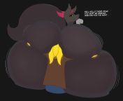 &#123;Image&#125; Smushed against Kobold Ass (BlitzieDragon) [furry] [post vore] [hyper] [weight gain] [Female Pred][Starbound] from vore weight gain