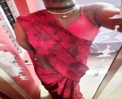 First time in saree. How do I look? from kerala aunties saree iduppu thoppul i