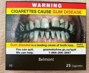 The recent changes to cigarette packaging warning graphics in Ontario. First, wtf is this even, and second, why does weed and alcohol pkgg get a free pass? from sudbury ontario nudes