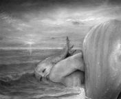 Queen of the pearls and her king, Simone Pinna (me), graphite, 2023 from simone reed drunk see throu 14 jpg