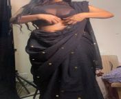 Goodnight only to my favourite Redditors ?? Saree shoot in action for my OF ?? from solo saree shoot