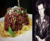 Sid Viciouss last meal of Spaghetti Bolognese is the focus this week on The Last Supper. The Sex Pistols bassist enjoyed this last meal at a party in New York before overdosing on heroin, aged 21. A more detailed write up &amp; the video is in the comme from 2015r last