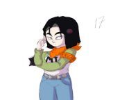 Android 17!! Artwork by me from android 17