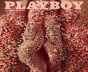 The first vagina in history on the cover of Playboy is from Marisa Papen, covered in 3,0000 flowers to bypass censorship laws ? from playboy nued soot