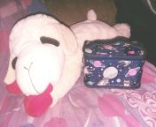 baba got me a lamb chop today?? and a new case for my markers??? from baba kochi me