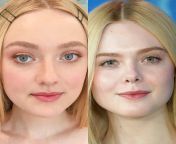 Dakota &amp; Elle Fanning - The Fanning sisters have such clean, beautiful faces that need a proper, sticky glazing! from elle fanning nude fakes