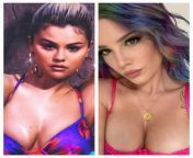 Pop singer boobs popping: Selena Gomez vs Halsey from selena gomez singer
