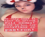 Now we only need 30 fans to unlock my full nude Snapchat tier. Linktr.ee/Natalieharime Join patreon or Onlyfans to help us reach 110 fans! ? from katopunk nude snapchat
