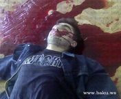 Dead body of Farda Gadirov, who committed suicide after killing 12 and injuring 13 at the Azerbaijan State Oil Academy in 2009, additional angles in the comments (GRAPHIC) from muslim farda
