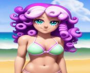 Sweetie Belle (Bikini) from sweetie belle vore burp