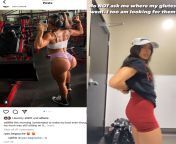 I just posted about Vallfitt glute guide and I know she even says wheres my glutes but I feel like this is just a reminder to not believe what you see on social media. June 26 to then today. Its ALL about posing to make it look huge.. just do you boo. from viral on social media we stop producing videos keep it be hidden gem part 2 last
