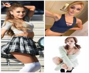 Ariana Grande, Kat McNamara, and Emma Watson. Which girl most deserves a balls deep pussy creampie and why? from ariana grande and emma watson dress up fuck