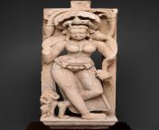 Sculpture of a celestial beauty (apsara). Rajasthan, India, 8th century AD [1450x2038] from sri ganganagar rajasthan vi