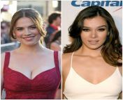 Would you rather Blackmail Hayley Atwell ( your mother&#39;s friend) with her naked pics, into a anal sex OR Hailee Steinfeld ( your sister&#39;s friend) with her naked pics, into a anal sex? from thuli naked pics