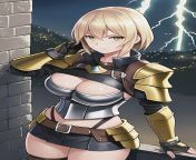 Fall, an adventurer wielding the regalia of Gungnir, is revered as a hero through her prowess with lightning magic and heart of gold. from masterbution of