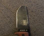Time to test Esees warranty. Was batoning some wood and the tip completely broke off. Im currently freaking out because this knife means so much to me and for some reason my mind is thinking that Ill be the exception for Esees warranty and they wontfrom esee