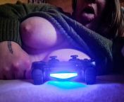 Gamer girl check! (Link to a video where I fuck my pussy with the controller in comments) from controller in pussy