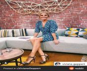 Any bi buds wanna stroke to German tv host Viviane geppert and her sexy legs in heels? from viviane geppert