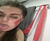Not real blood but got drunk at Halloween party and fucked myself for hours ? wanna see more ? from party ladyboy fucked girl