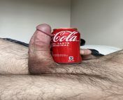 My cock vs a coke can from small cock vs woman