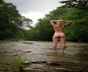 Naked by the river is a favorite from urination by the river with beauty