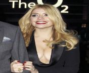 TV Slut Holly Willoughby loves to show her Big Tits Cleavage from desi aunty show her big boob 13
