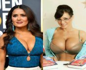 Celeb vs Pornstar #3 - 1 Titfuck per Week from Salma Hayek or Lisa Ann from old vs pornstar