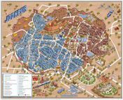 On its foundation day, here is a beautiful modern rendition of Walled City of Jodhpur (India). It was founded as capital of semi arid Kingdom of Marwar in mid 15th century. from rajsthan pali jodhpur