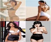 Alexandra Daddario, Deepika Padukone, Priyanka Chopra and Katy Perry. Choose for Anal, Blowjob, Titfuck, Doggystle? from deepika padukone hard fuck and sim