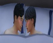 Cute Screenshot from my most recent family. Bi+Gay relationship. from sims4 gay