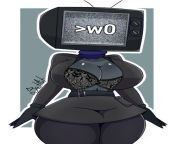 Big boobs TV Woman (Kiut_Art) [Skibidi Toilet] from skibidi toilet camerawoman