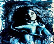 Nude in blue, oil on canvas from bangladeshi nude sex blue flim