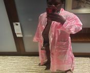 Wanted to show off my new pink silk robe from hot pink silk mix