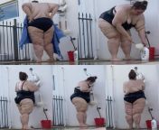 Ssbbw trying to hide rolls from peeping neighbours ?? watch video on OF from ssbbw tries to exercise