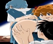 Asuka and shinji bullying rei from asuka and shinji hentai