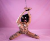 In chains - The Black Rubber Project from nastyamateur black