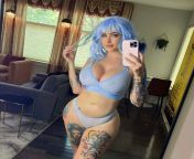 Laura Lux aka Darth Lux with blue hair from laura lux naked jpg