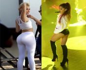 Miley Cyrus vs Ariana Grande which one would you enjoy breaking In their asshole more ? from noha cyrus nu