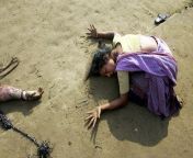 Woman mourning a deceased relative... Indian Ocean Tsunami, December 26, 2004. [25601563] from indian desi village auntyx com 2004