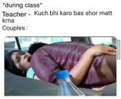Teacher - Kuch bhi karo bas shor matt krna Indian Memes from wasmo bas