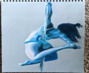 The art of pole dance inspired me to make different pole art from rouge the pole dance