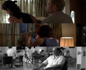 In &#34;Memento&#34;, we see Leonard help Natalie sit down when going through an issue but later in the film, now is Natalie who sits him down when he is frustrated about something. Possibly shows Natalie having a higher position of power over Leonard and from natalie’s king