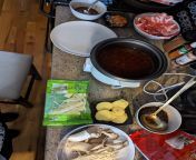 Life protip: before I got my hot pot, I used a rice cooker to boil the broth and made hot pot that way from sri lanka niliyange niruwath pot