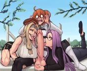 Ritsuka Gets Her Dick Sucked By Quetzalcoatl And Medusa from lolicon 3d hentai by pixlopix and cutiepie