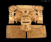 A Mixtec gold pectoral representing Mictlantecuhtli, the God of Death, unearthed from the Tomb 7 at Monte Alban. 1300-1450 AD, now on display at the Museum of Cultures of Oaxaca, Mexico [800x1053] from 1410295619 370p album from the user 7 1 jpg daf8de4d5941edb5fee68a3d6e67d055 nude beach natural beauty jpg ez4h05ln2qgs bmp imgtown ls nude